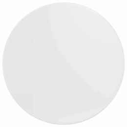 VidaXL Blat stołu Biały na wysoki połysk 70 x 70 x 1,5 cm