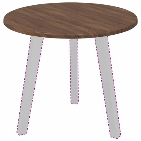 VidaXL Blat stołu Brązowy dąb 50 x 50 x 1,5 cm Materiał drewnopochodny