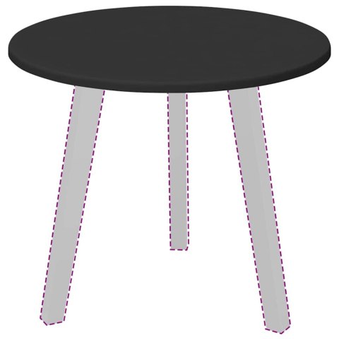 VidaXL Blat stołu Czarny 50 x 50 x 1,5 cm Materiał drewnopochodny