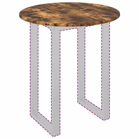 VidaXL Blat stołu Wędzony dąb 70 x 70 x 1,5 cm Materiał drewnopochodny