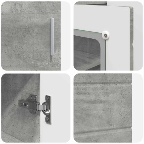 VidaXL Bufet Betonowy szary 55,5 x 29 x 100 cm Materiał drewnopochodny