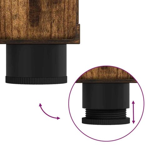 VidaXL Bufet Wędzony dąb 88,5 x 30,5 x 73 cm Materiał drewnopochodny