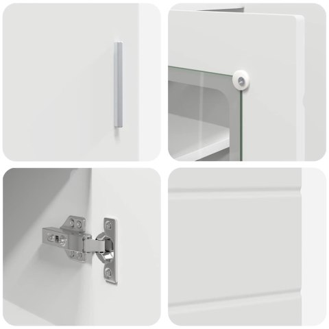 VidaXL Bufet z półką Biały 55,5 x 29 x 100 cm Materiał drewnopochodny