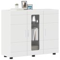 VidaXL Bufet z półką Biały na wysoki połysk 55,5 x 29 x 100 cm
