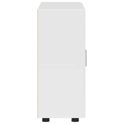 VidaXL Bufet z półką Biały na wysoki połysk 55,5 x 29 x 100 cm