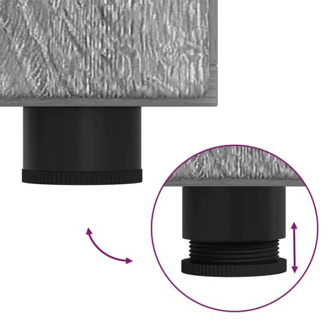 VidaXL Bufet z półką z drzwiami Szary dąb sonoma 55,5 x 29 x 100 cm