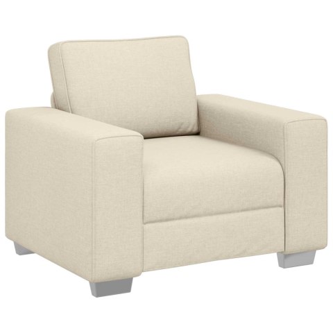 VidaXL Sofa 3 pcs Ciemna zieleń Tkanina lniana
