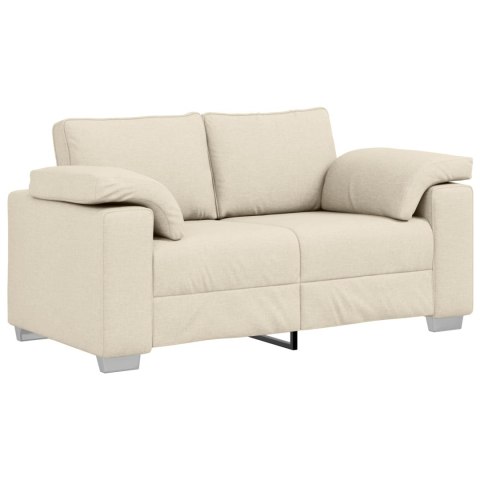 VidaXL Sofa 3 pcs Ciemna zieleń Tkanina lniana