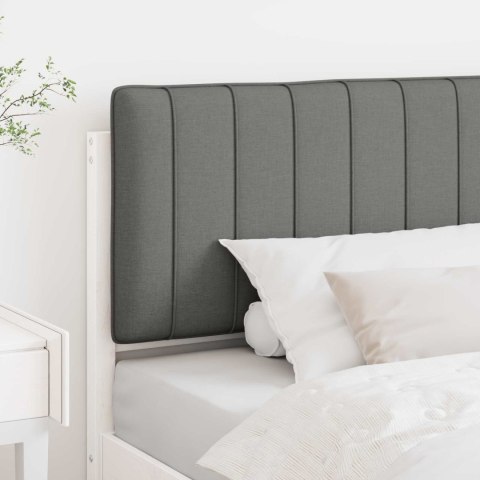 VidaXL Tapicerowane wezgłowie Z zagłówkiem Biały i jasnoszary 100 cm