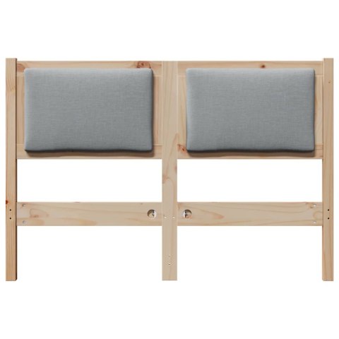 VidaXL Zagłówek Inny Brązowy 135 cm Lite drewno sosnowe