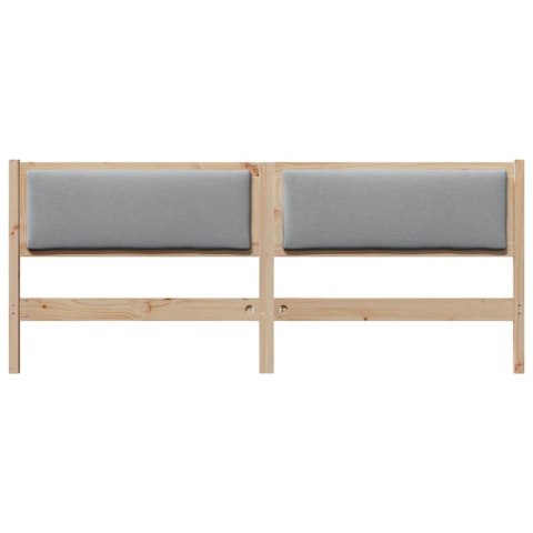 VidaXL Zagłówek Inny Brązowy 200 cm Lite drewno sosnowe