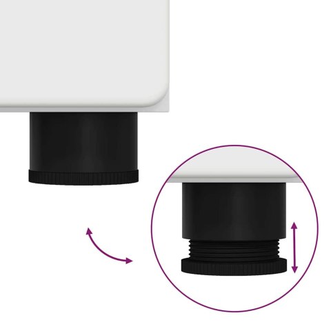 VidaXL Zestaw Szafek Łazienkowych TULUM Biały 37 x 31,5 x 203 cm