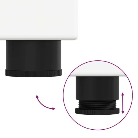 VidaXL Zestaw Szafek Łazienkowych TULUM Biały 60 x 34 x 63 cm