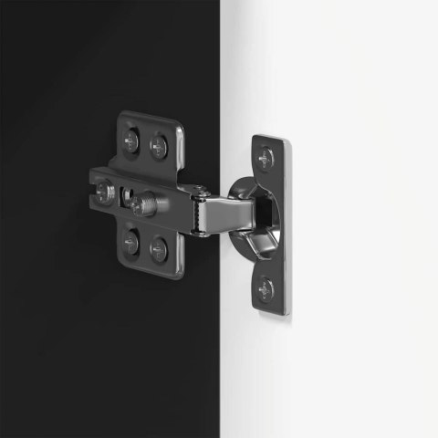 VidaXL Zestaw Szafek Łazienkowych TULUM Czarny 37 x 31,5 x 203 cm