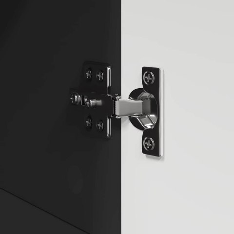 VidaXL Zestaw Szafek Łazienkowych TULUM Czarny 37 x 31,5 x 82 cm