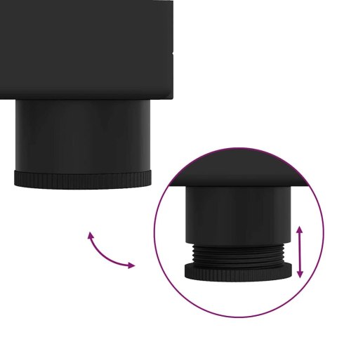 VidaXL Zestaw Szafek Łazienkowych TULUM Czarny 60 x 34 x 63 cm