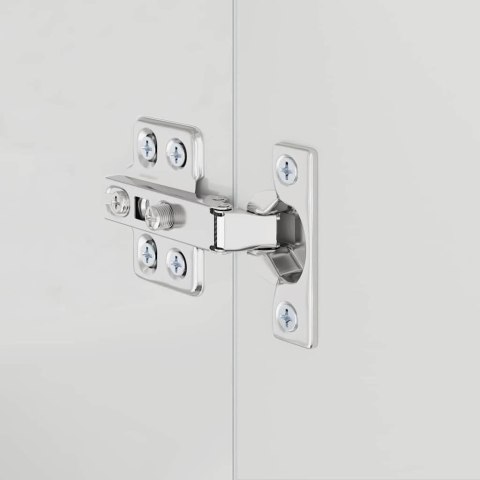 VidaXL Zestaw Szafek Łazienkowych TULUM Wysoki połysk biały