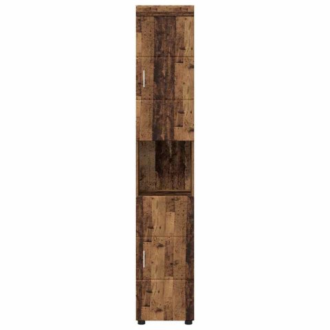 VidaXL Zestaw Szafek Łazienkowych z przechowywaniem TULUM Stare drewno