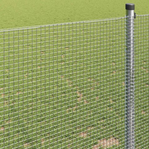 VidaXL Spawana siatka ogrodzeniowa Srebrny 0.4 x 10 m