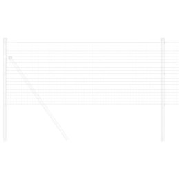 VidaXL Spawana siatka ogrodzeniowa Srebrny 0.8 x 25 m