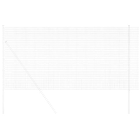 VidaXL Spawana siatka ogrodzeniowa Srebrny 1.2 x 25 m