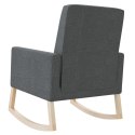 VidaXL Fotel bujany, ciemnoszary, tapicerowany tkaniną