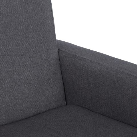 VidaXL Fotel bujany, ciemnoszary, tapicerowany tkaniną