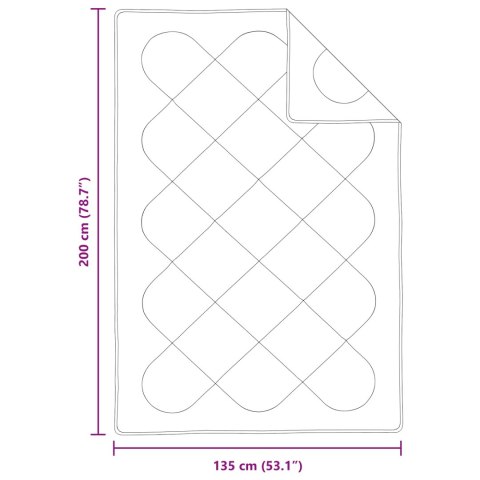 VidaXL Letni Kołdra z poduszką 2 pcs Biały Mikrofibra