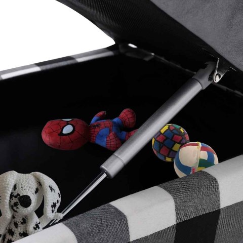 VidaXL Sofa dla psa, szara, 57x34x36 cm, pluszowa