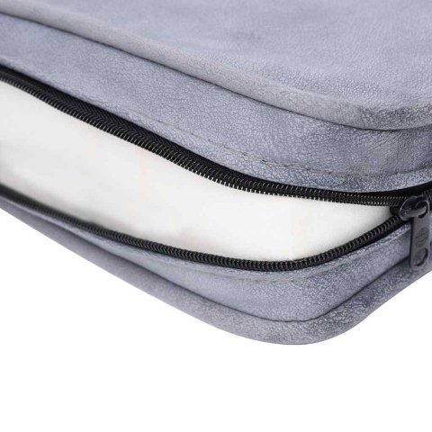 VidaXL Sofa dla psa, szara, 57x34x36 cm, pluszowa