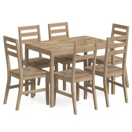 7-CZ. ZESTAW MEBLI JADALNIANYCH LITE DREWNO AKACJOWE