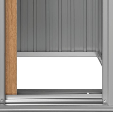 DOMEK OGRODOWY BRĄZOWY 126X97,5X177CM OCYNKOWANA STAL