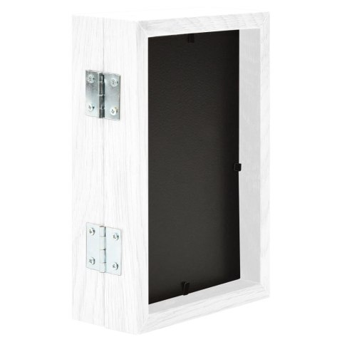 DWUDZIELNA RAMKA NA ZDJĘCIA BIAŁA 2X(10X15CM)