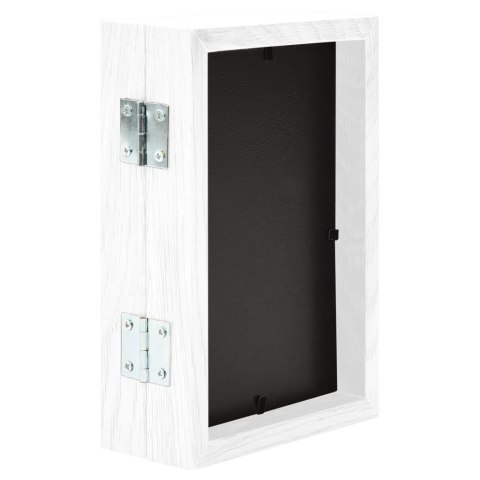 DWUDZIELNA RAMKA NA ZDJĘCIA BIAŁA 2X(13X18CM)