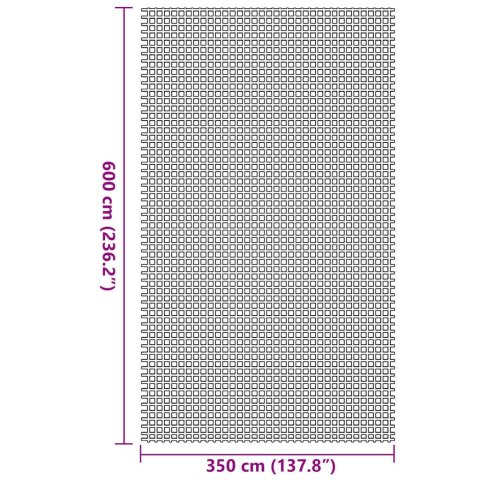 VidaXL Dywan pod namiot Zielony 600 × 350 cm Poliester