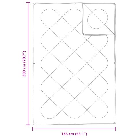 VidaXL Zestaw kołder z poduszką 2 pcs Biały Mikrofibra
