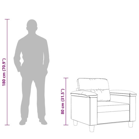 FOTEL CIEMNOSZARY 60CM OBITY MIKROFIBRĄ