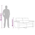 SOFA 2-OSOBOWA CIEMNOSZARA 120CM TAPICEROWANA MIKROFIBRĄ