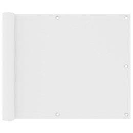 PARAWAN BALKONOWY BIAŁY 75X300CM TKANINA OXFORD