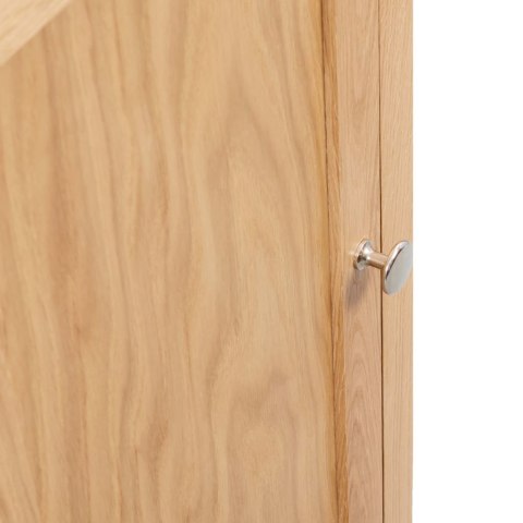 SZAFKA NAROŻNA 59X45X80CM LITE DREWNO DĘBOWE