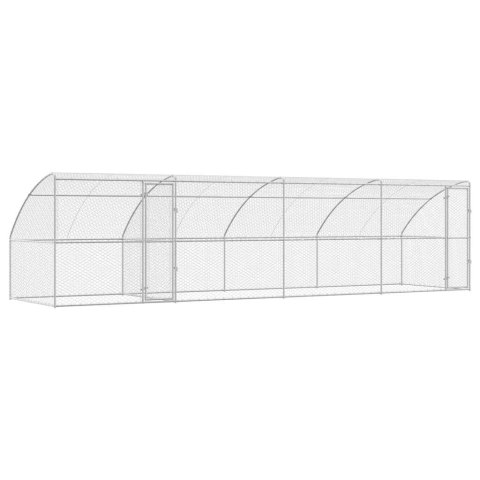 KOJEC DLA PSA ZAGRODA WYBIEG STAL OCYNKOWANA DUŻY SOLIDNY8X2X2 M STAL