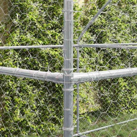 KOJEC DLA PSA ZAGRODA WYBIEG STAL OCYNKOWANA DUŻY SOLIDNY8X2X2 M STAL