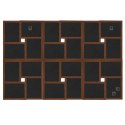 RAMKA NA 24 ZDJĘCIA 10X15CM CIEMNOBRĄZOWA MDF