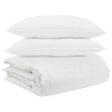 VidaXL Zestaw kołder z poduszką 3 pcs Biały Pióra down