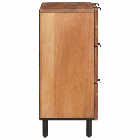 ZESTAW 2X KOMODA LITE DREWNO MANGO 60X33X75CM KREDENS LOFT KOMPLET 12 SZUFLAD