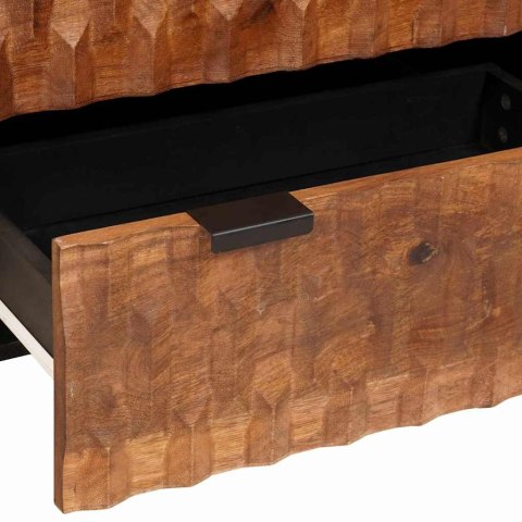 ZESTAW 2X KOMODA LITE DREWNO MANGO 60X33X75CM KREDENS LOFT KOMPLET 12 SZUFLAD