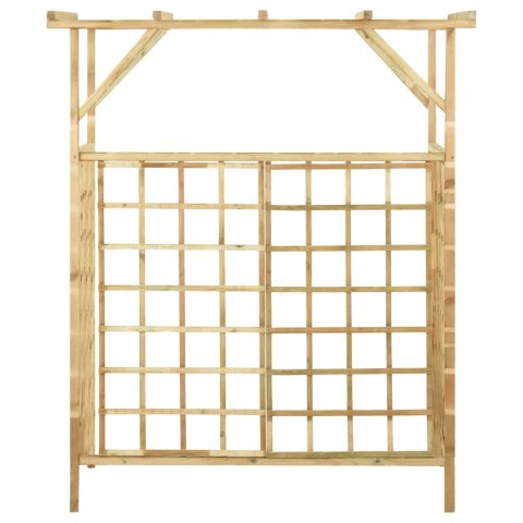 PERGOLA NA DWA KOSZE NA ŚMIECI IMPREGNOWANE DREWNO SOSNOWE