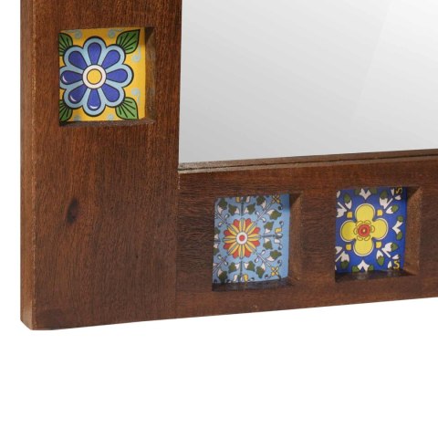 ZESTAW MEBLI ŁAZIENKOWYCH 2 SZT ORZECH WŁOSKI DREWNO Z MANGO