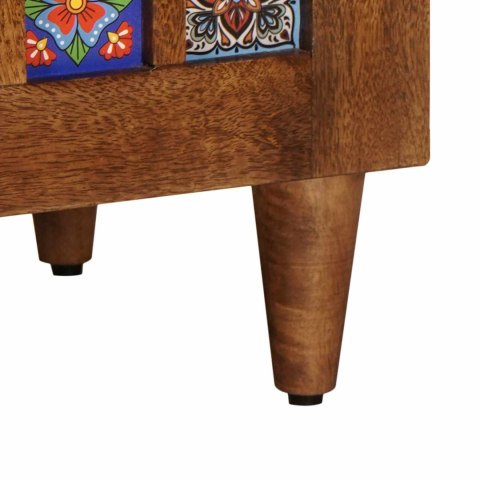 ZESTAW MEBLI ŁAZIENKOWYCH 3 SZT ORZECH WŁOSKI DREWNO Z MANGO