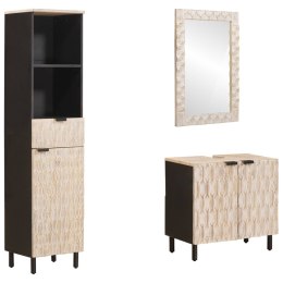 ZESTAWY ŁAZIENKOWE Z PÓŁKĄ WYKOŃCZENIE W KOLORZE BIAŁEGO PRANIA